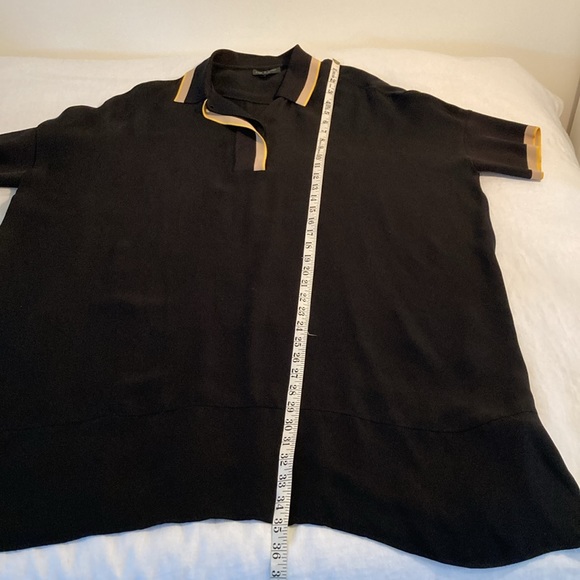 Rag & Bone oversized polo shirt dress silk black S - Picture 15 of 15
